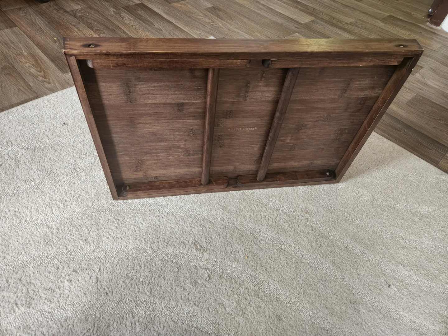 Wooden Serving Tray with Foldable Legs - photo 3