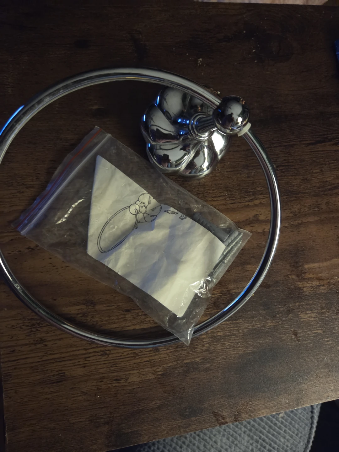 Chrome Decorative Towel Holder 🏆