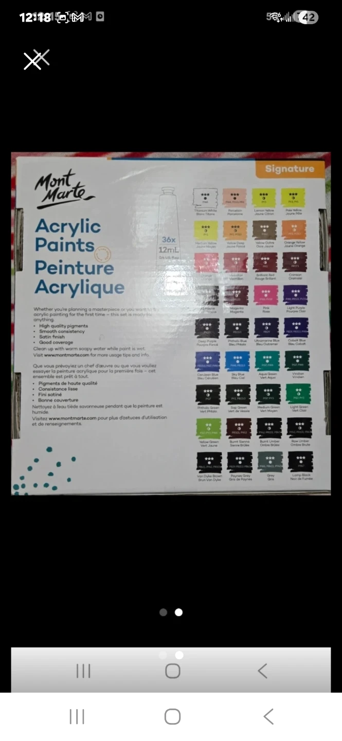 Mont Marte Signature Acrylic Paint Set - 36 pc - photo 2