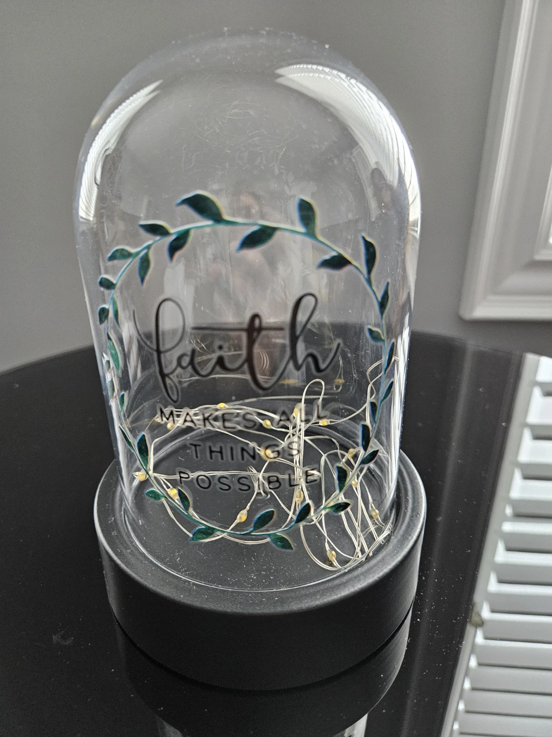 'Faith Makes All Things Possible' Light Dome
