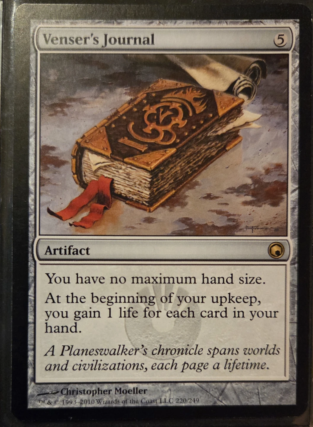 Venser's Journal Magic The Gathering Card