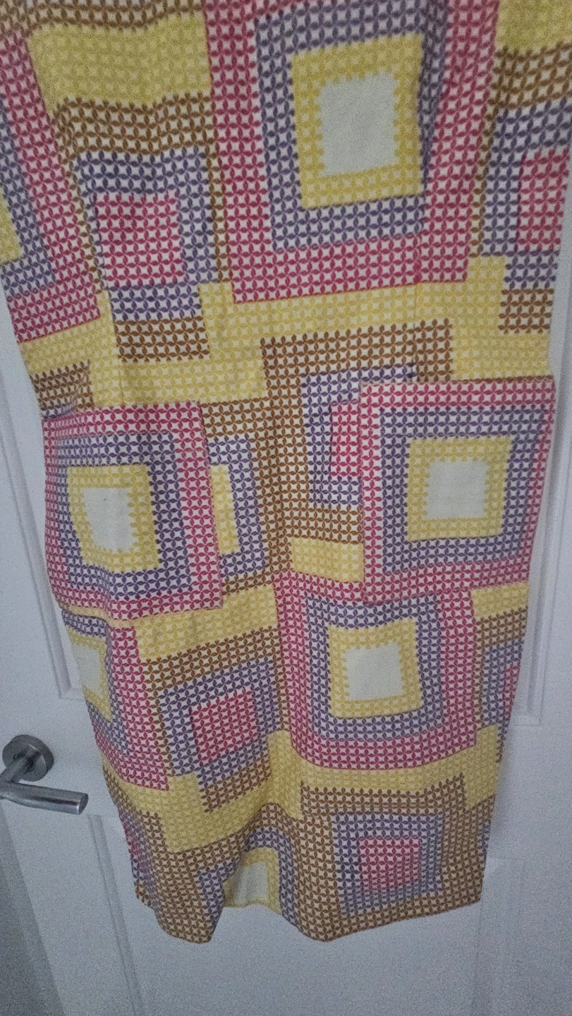 Women's Geometric Print Sheath Dress, Size Medium - photo 3