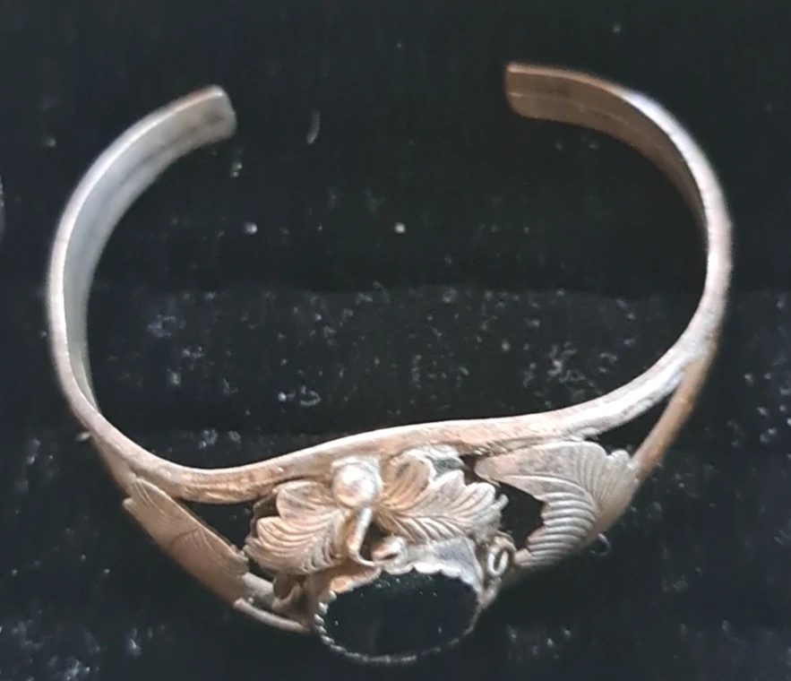 Sterling Silver Cuff Bracelet with Abalone - photo 2