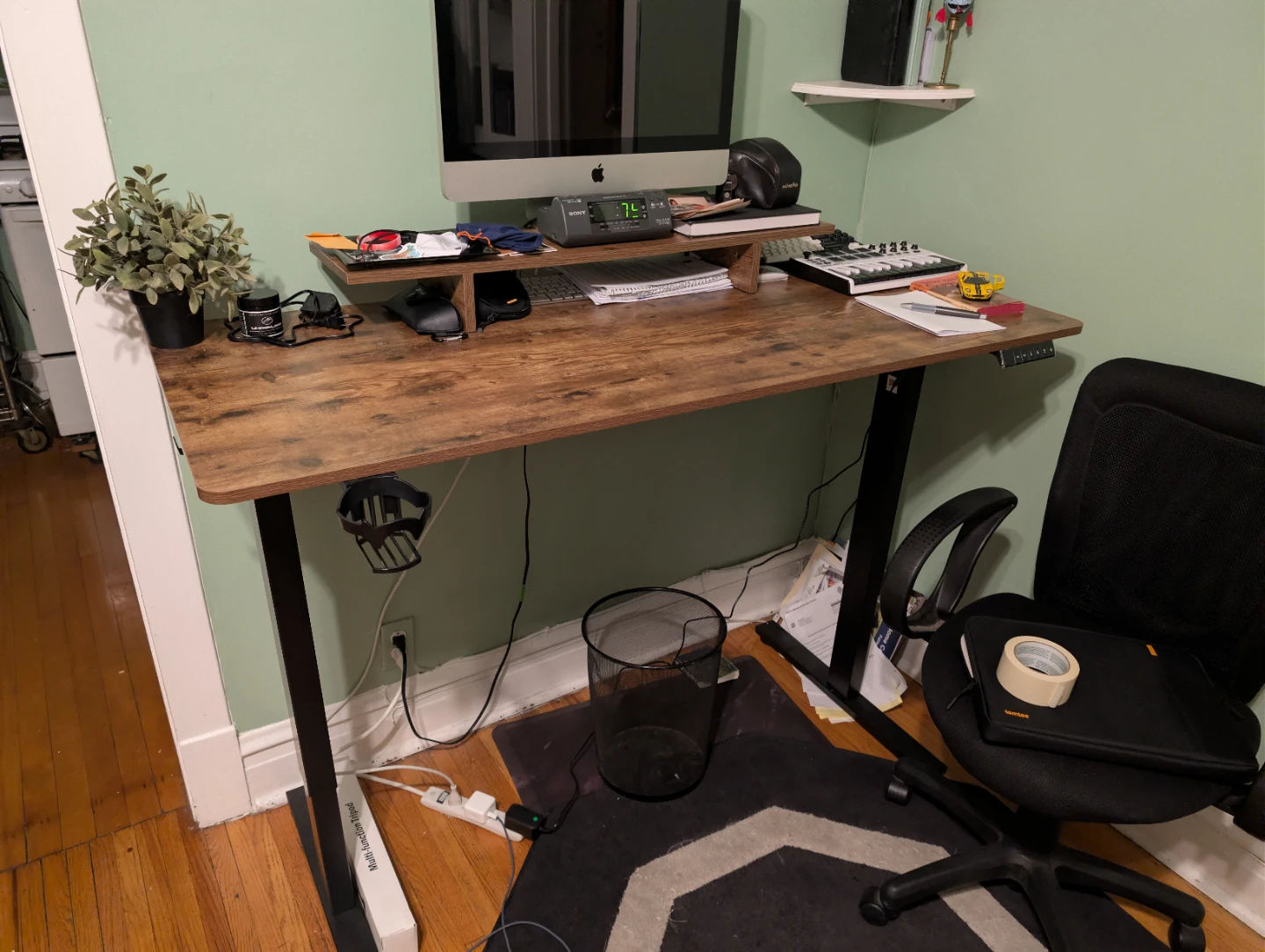 FLEXISPOT Standing Desk 55 x 24 Inch Rustic Top with Riser - photo 3