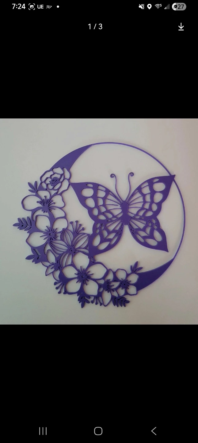Butterfly and Moon Wall Art