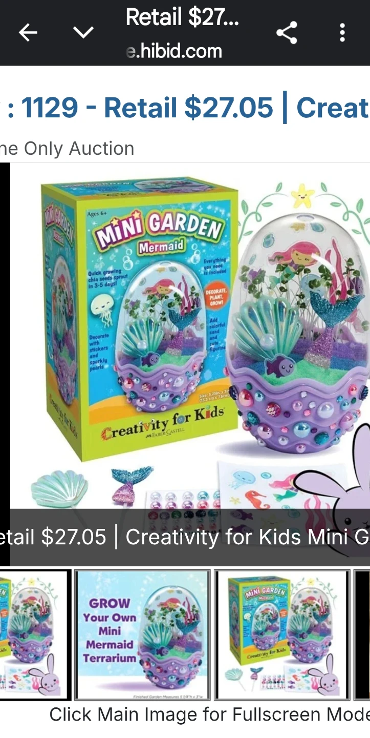Creativity for Kids Mini Garden Mermaid Terrarium Kit