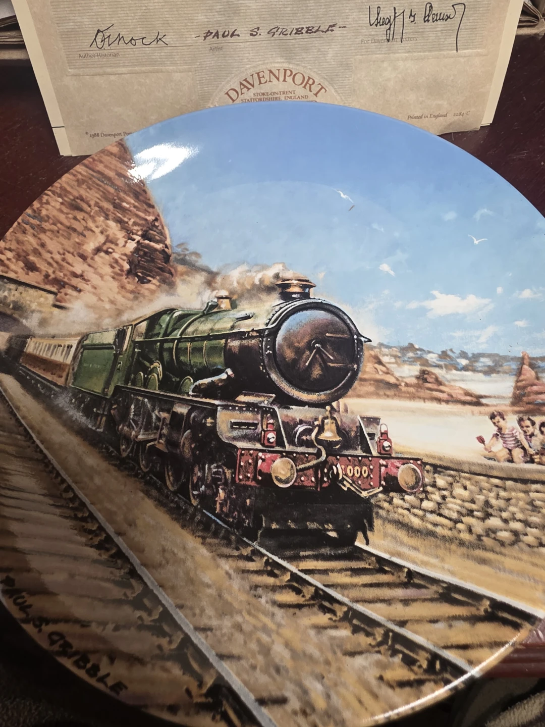 Davenport "The Cornish Riviera" Limited Edition Plate