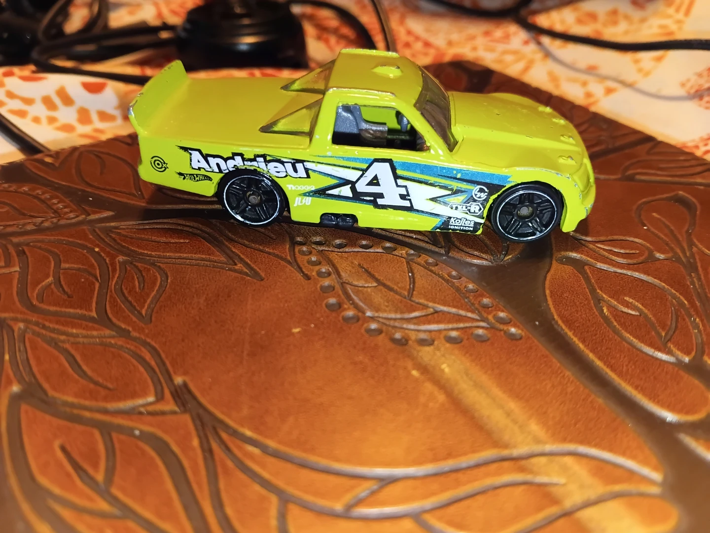 Hot Wheels Circle Tracker Truck Yellow #4 Toy Car