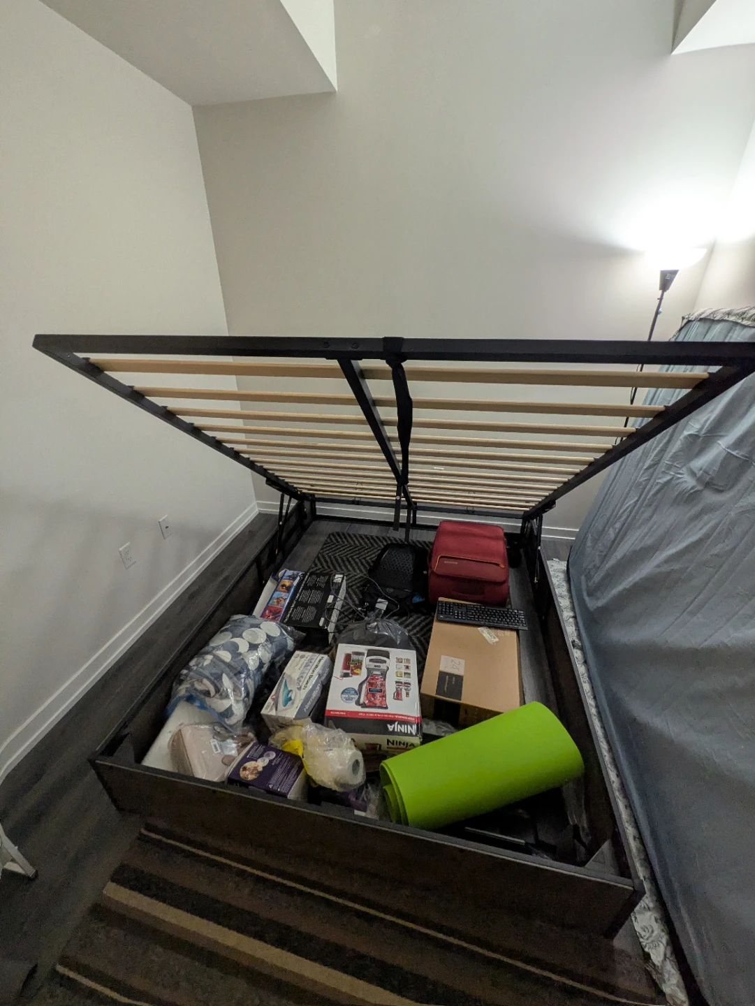 Queen Size Storage Bed Frame