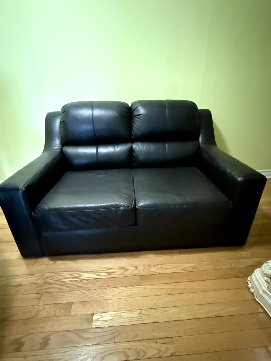 Brown Faux Leather sofa - photo 4