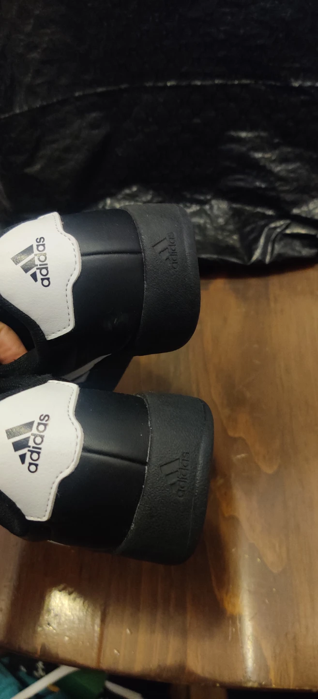 Adidas Black Sneakers with White Stripes - photo 3