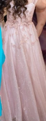 Pink Glitter Tulle Evening Dress - photo 3