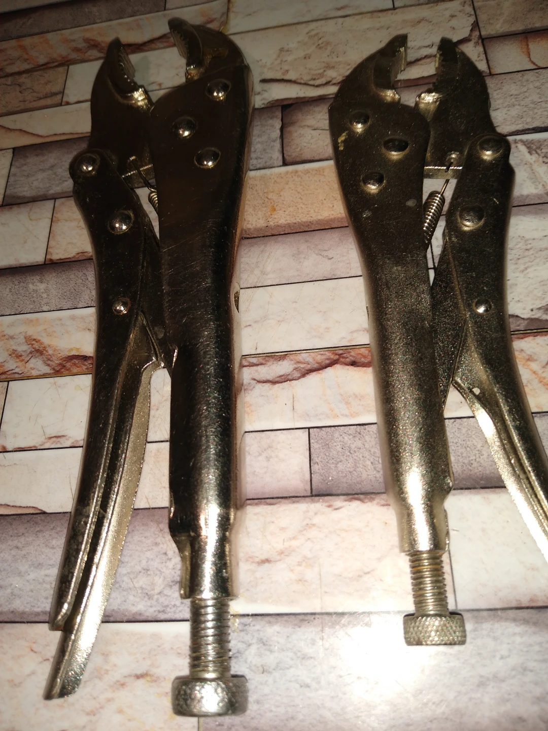 Pair of vice grips , ,20 each