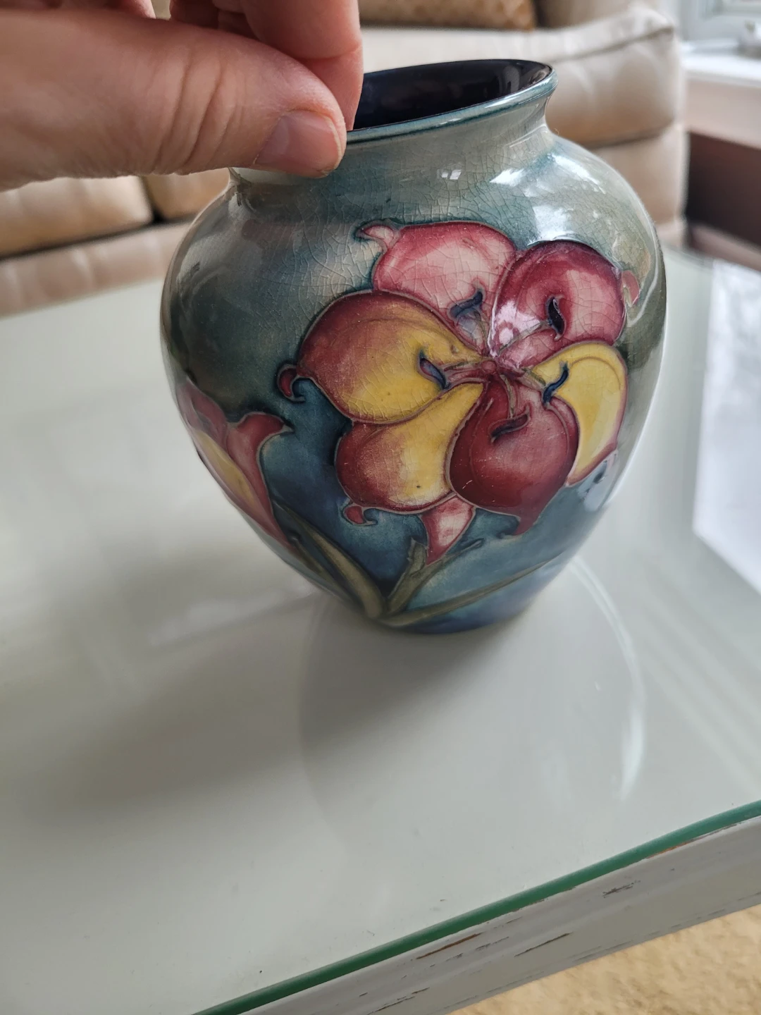Vtg. MOORECROFT  Freesia/Africa Lilly Design - photo 4