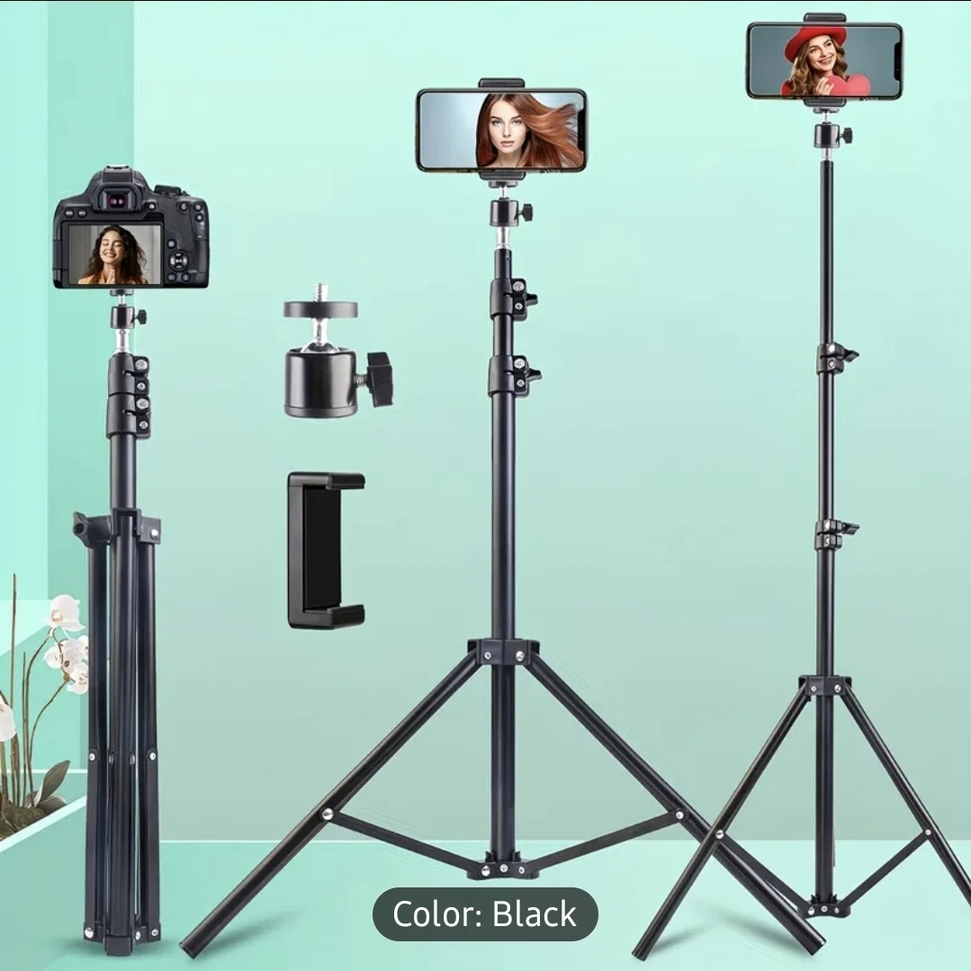 Black Tripod Stand for Phone and Camera