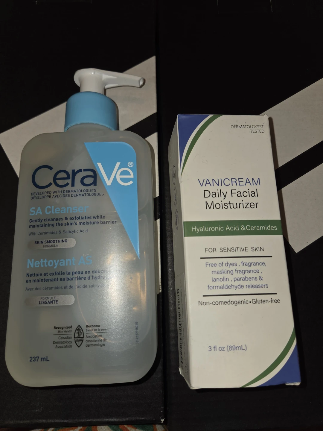 CeraVe SA Cleanser & Vanicream Daily Facial Moisturizer