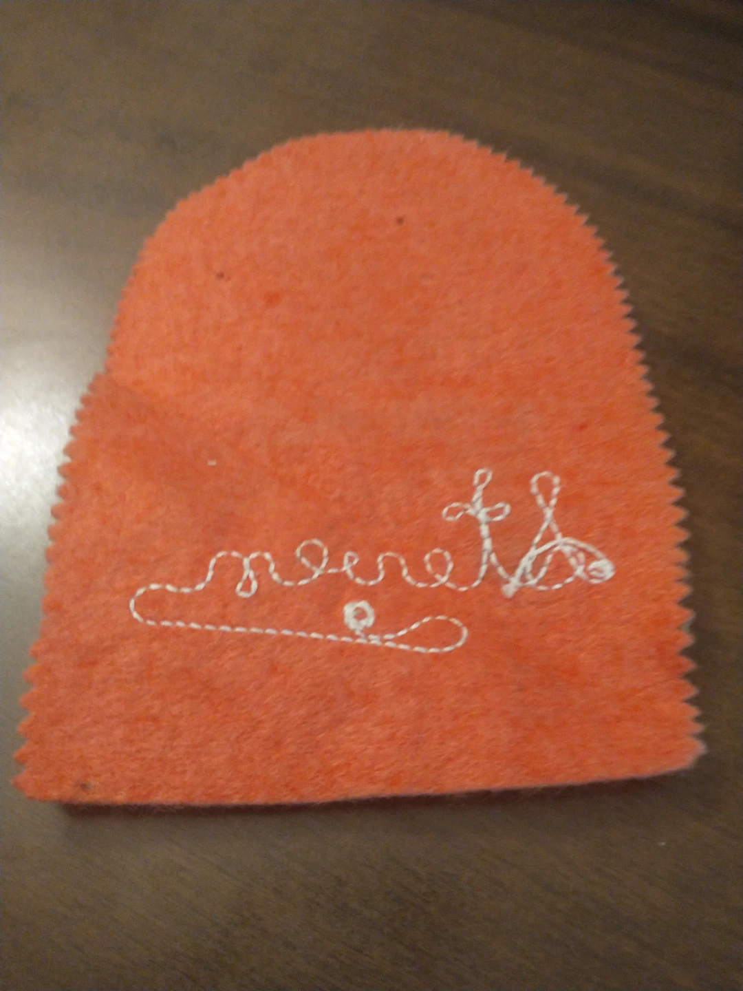 Felt Hockey Player Patch with "Steven" Embroidery - photo 3