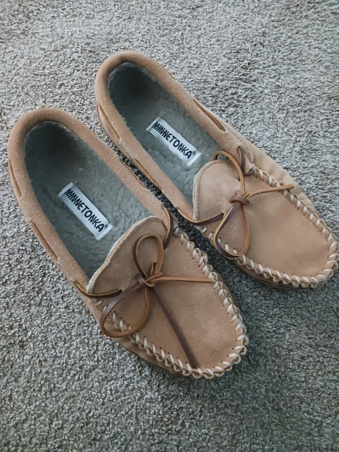 Minnetonka Suede Moccasin Slippers