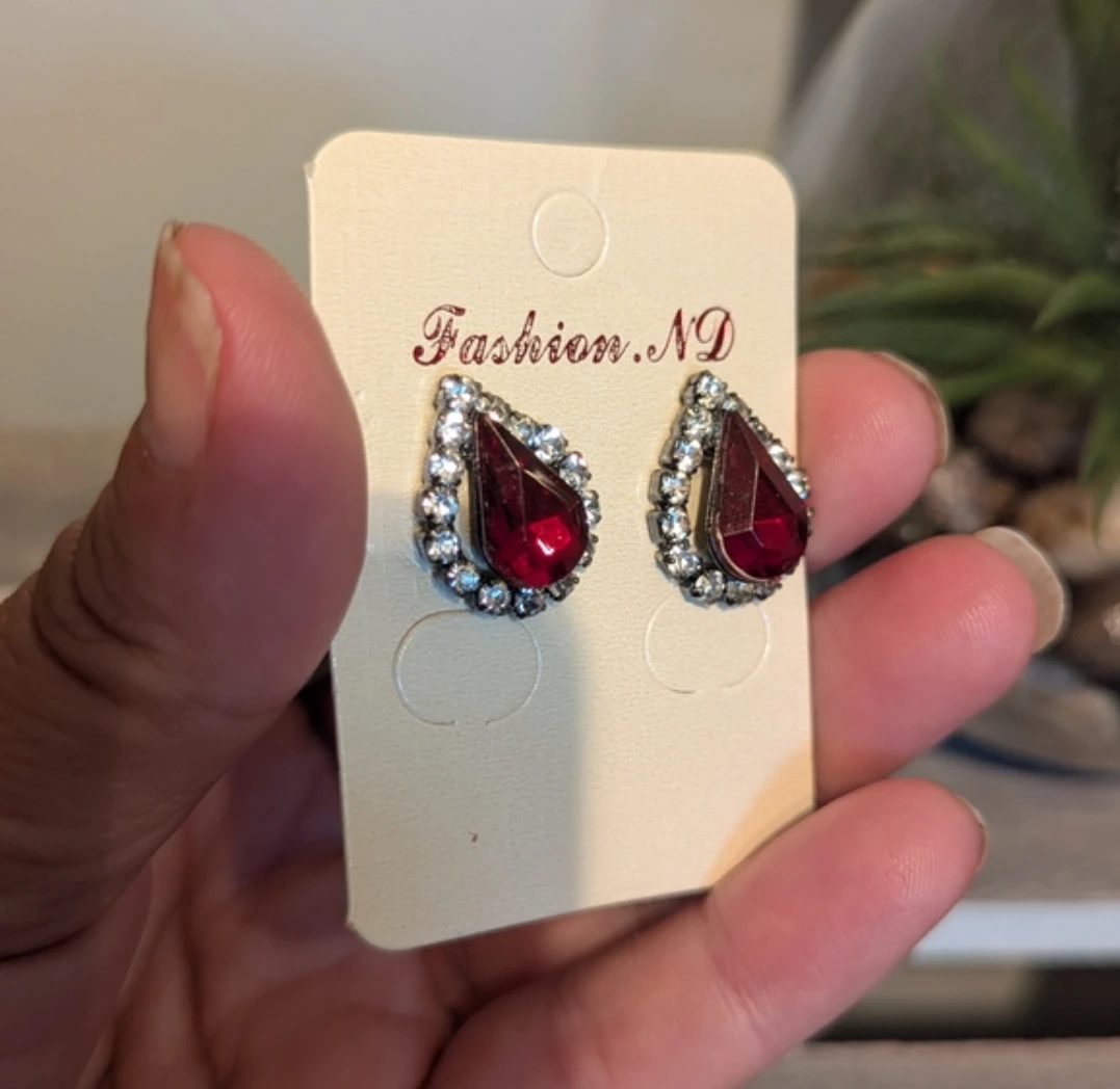 Fashion.ND Red Teardrop Earrings - photo 2