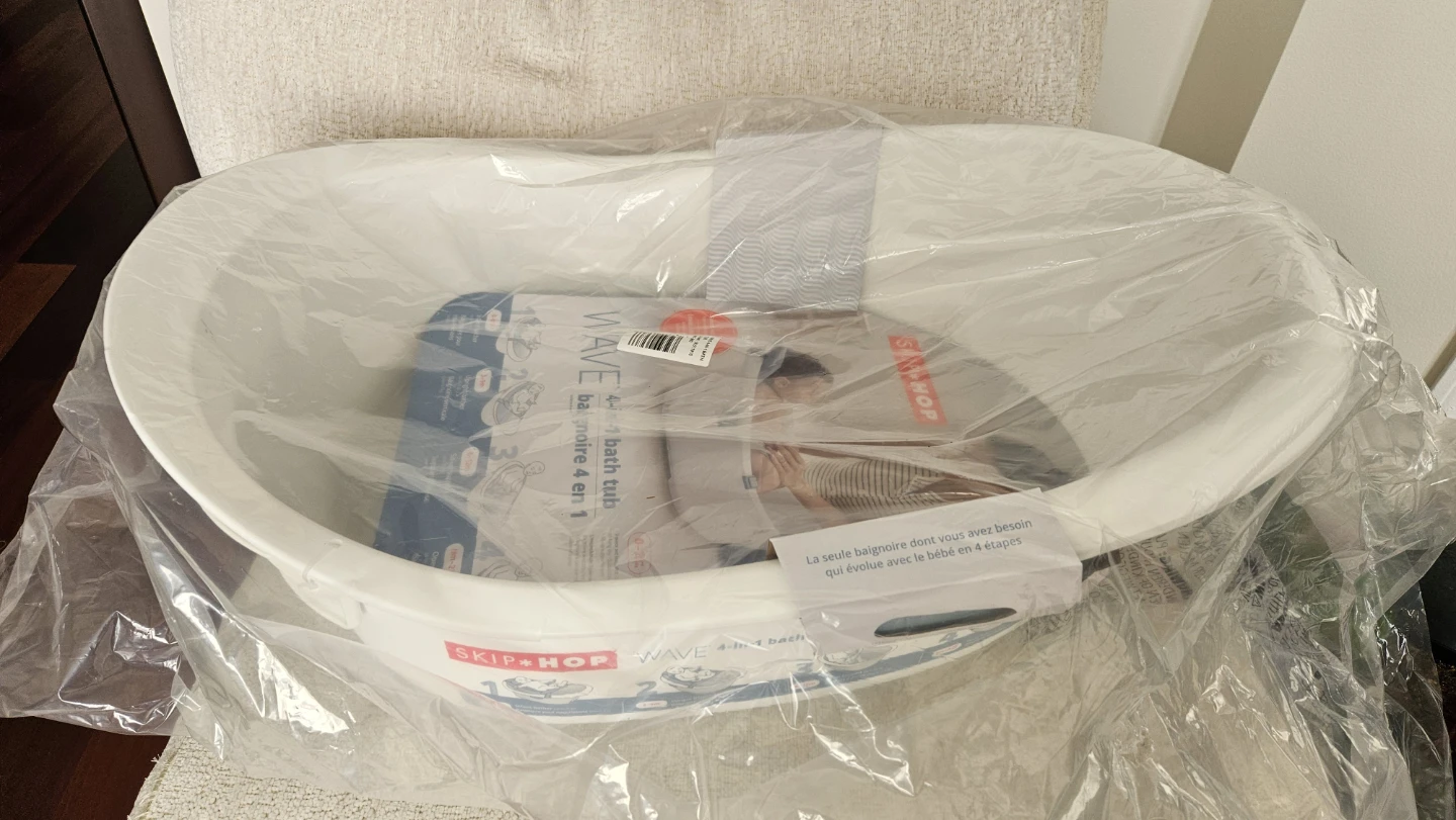 New Skip Hop 4-in-1 Baby Bath Tub – Wave Style, Never Used