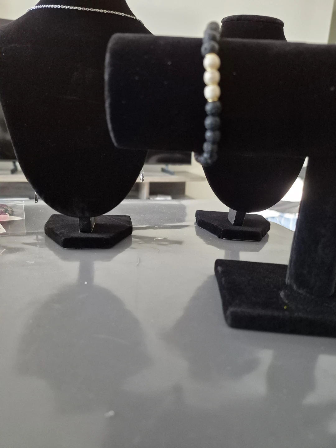 Lava Stone and Moonstone Gemstone Bracelet - photo 3