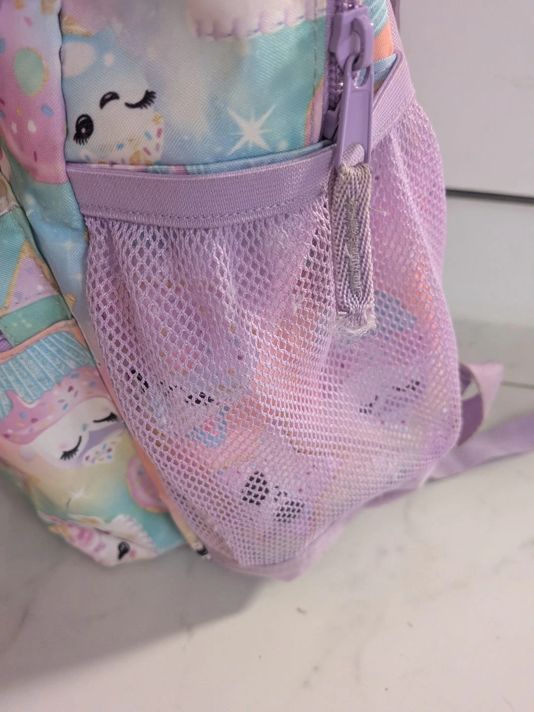 Kids Pastel Unicorn & Cat Print Backpack - photo 4