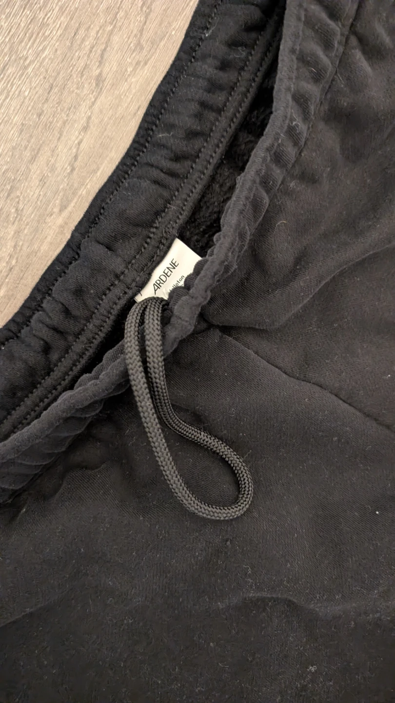 Ardene Black Fleece Sweatpants Size L - photo 2
