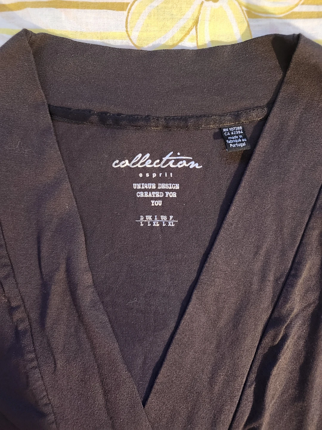 Brown v-neck wrap top - photo 3