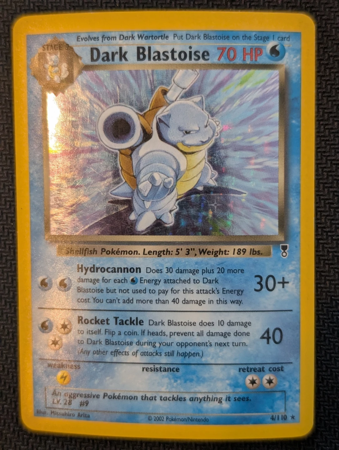 Dark Blastoise - 4/110 - Pokemon Legendary Collection Holo