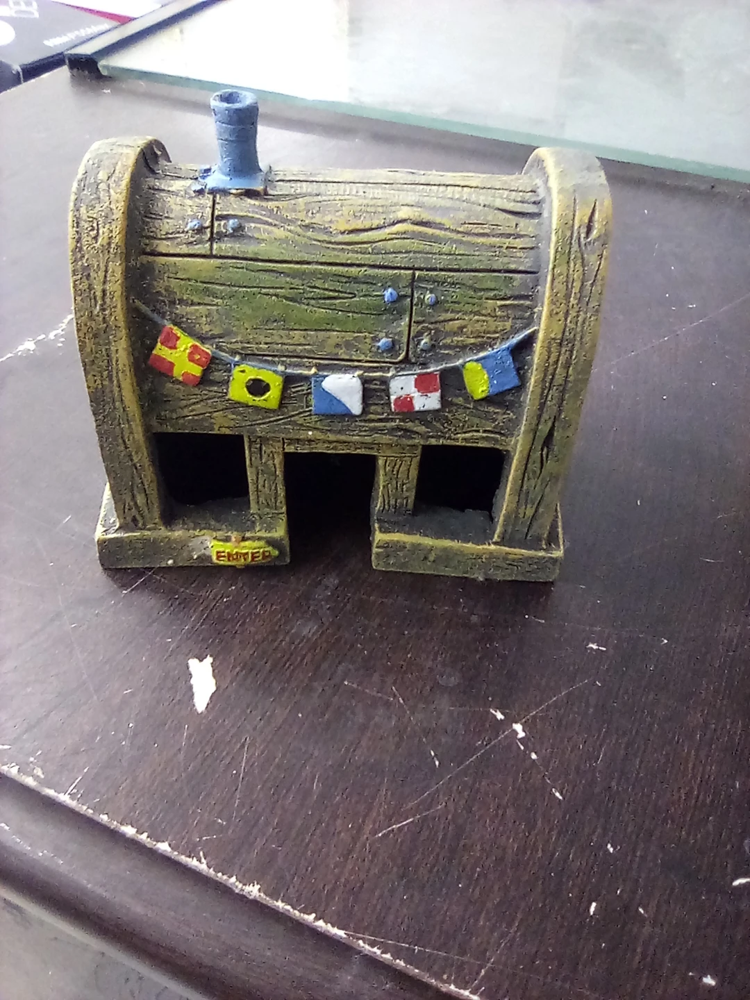 SpongeBob Krusty Crab Aquarium Barrel Decor