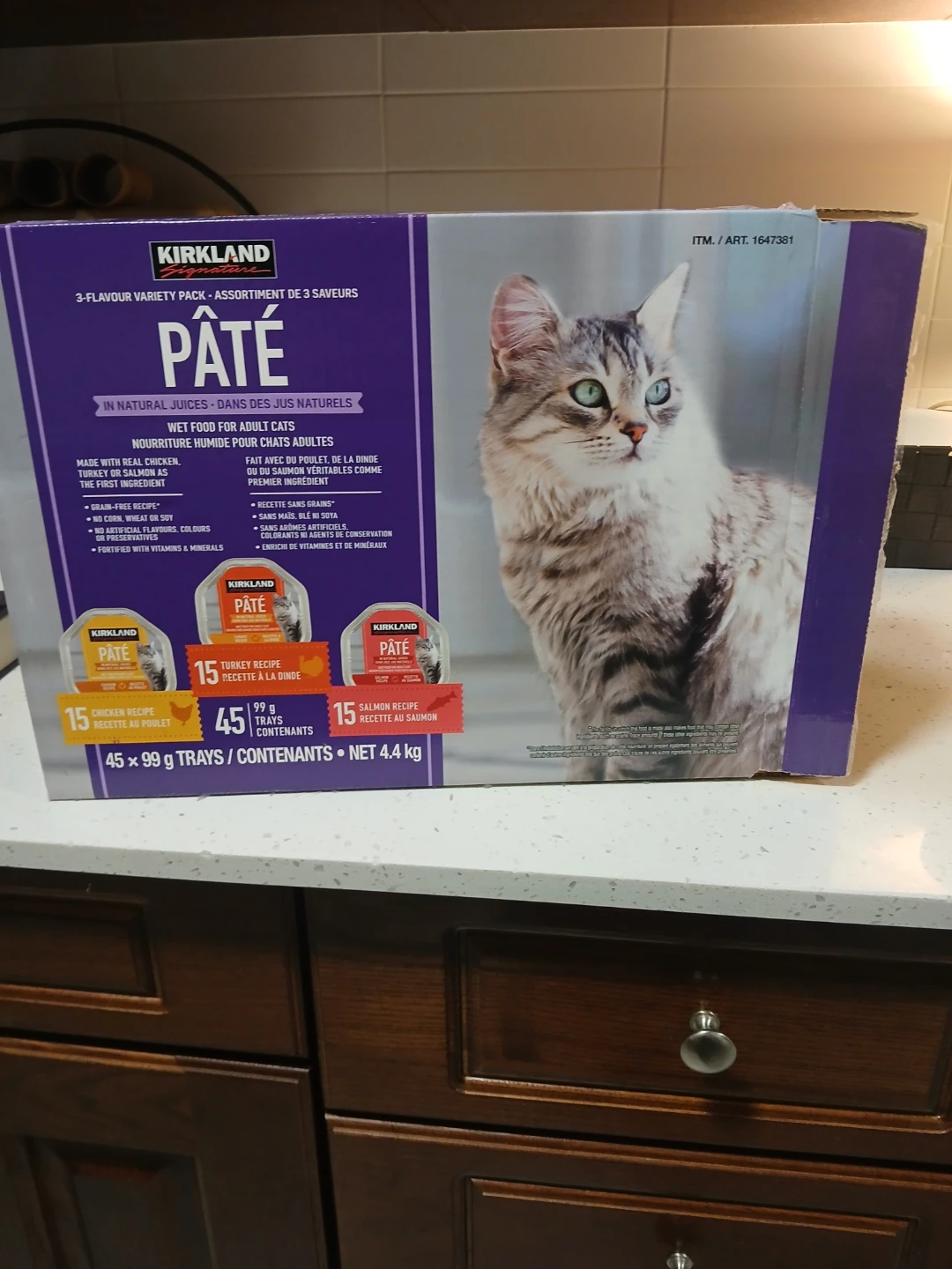 Kirkland Signature Pâté Wet Food for Adult Cats - 45 x 99g Trays