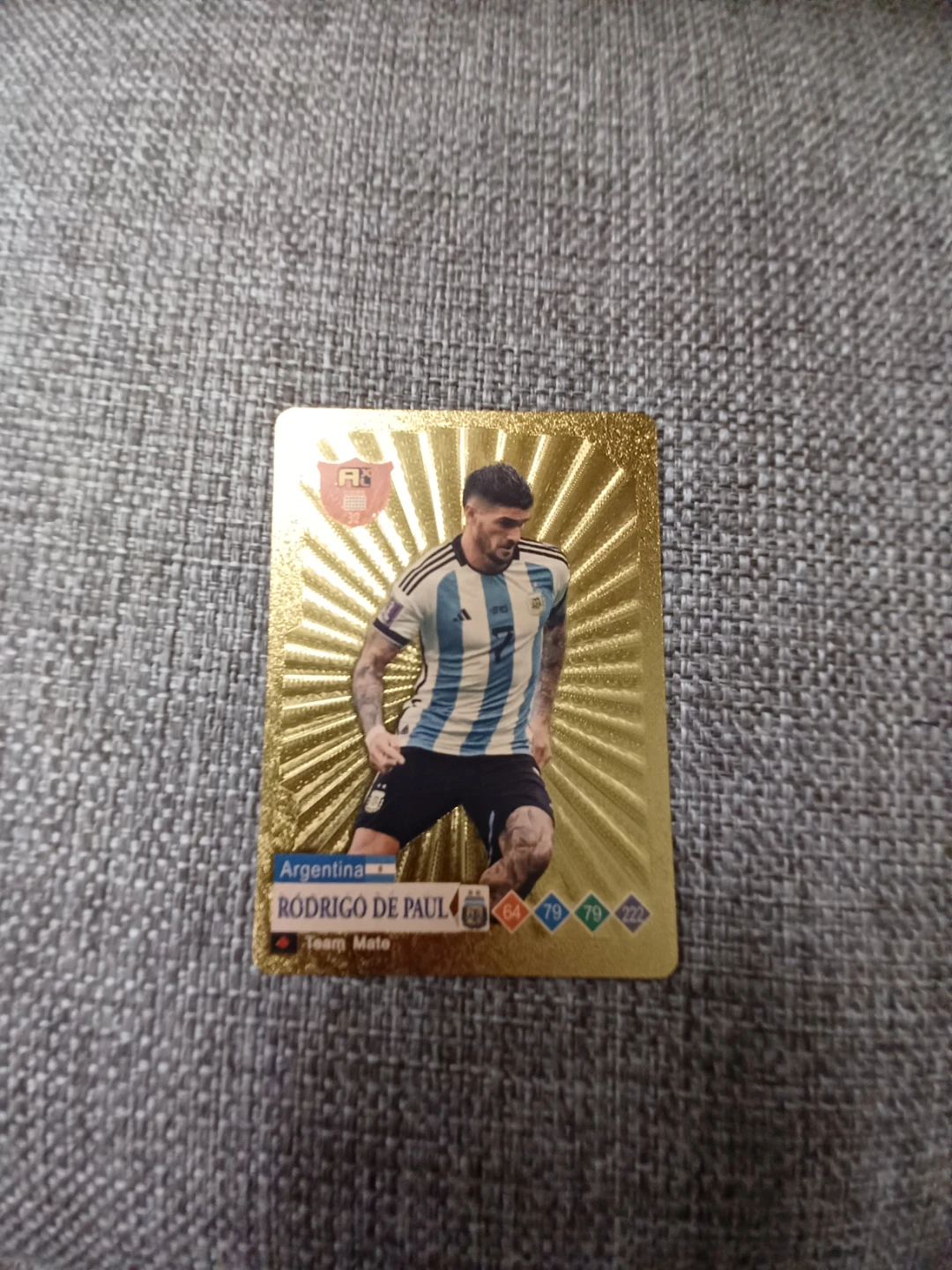 Rodrigo De Paul Argentina Football Trading Card