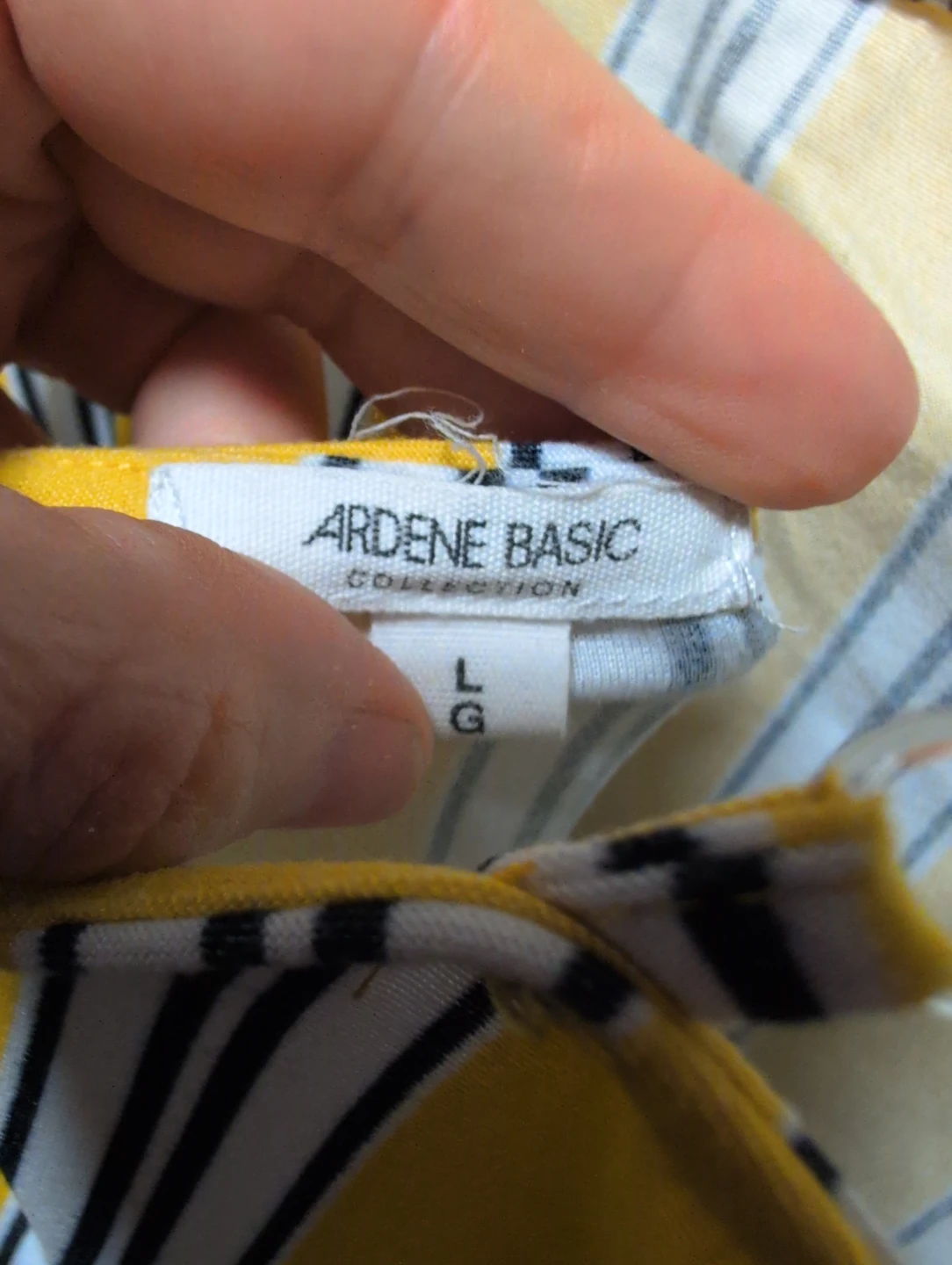 Ardene Basic Yellow Striped Jumpsuit Size L - photo 5