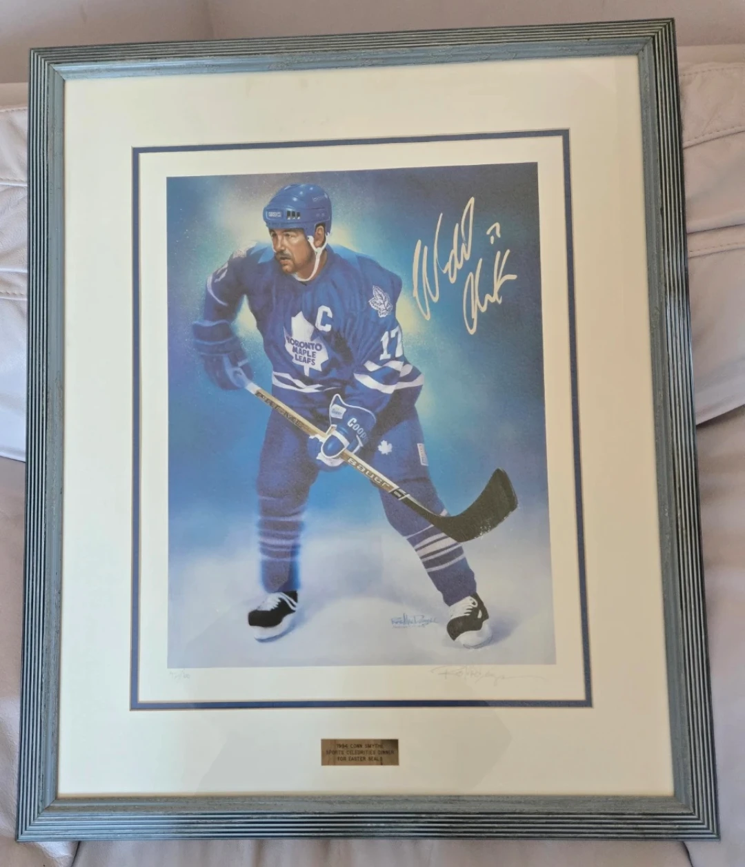 A Rare find! #92 of 100, Wendel Clark Limited Edition painting - photo 3