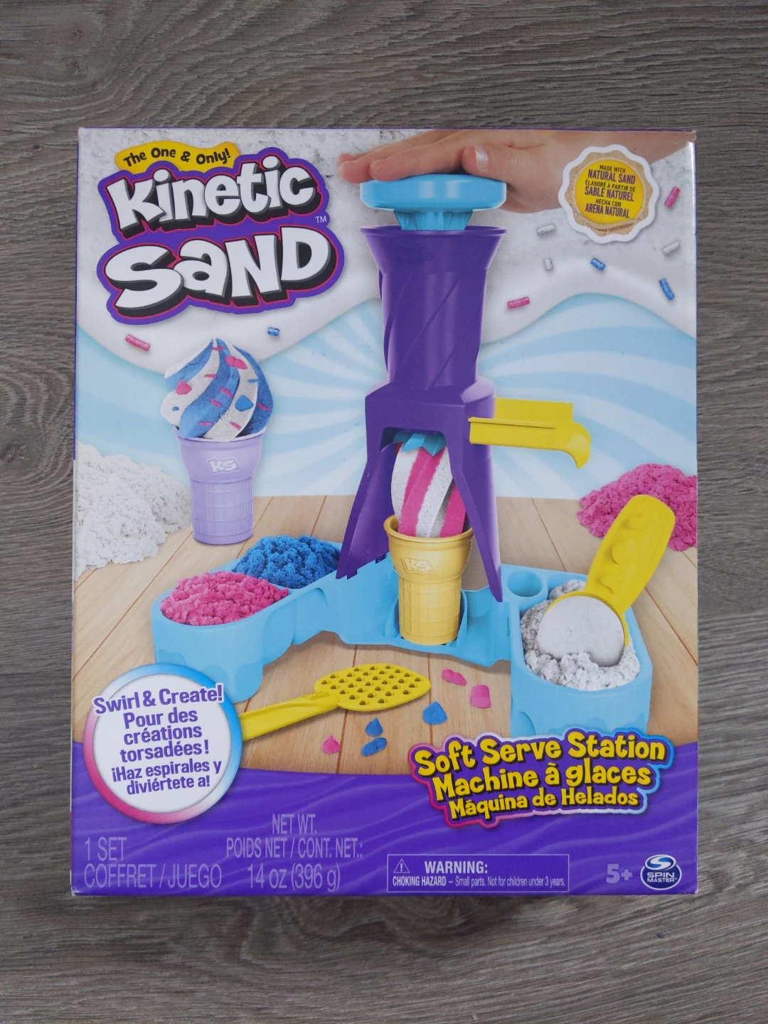 Kinetic Sand Soft Serve Station with 14oz Play Sand; #toy #game