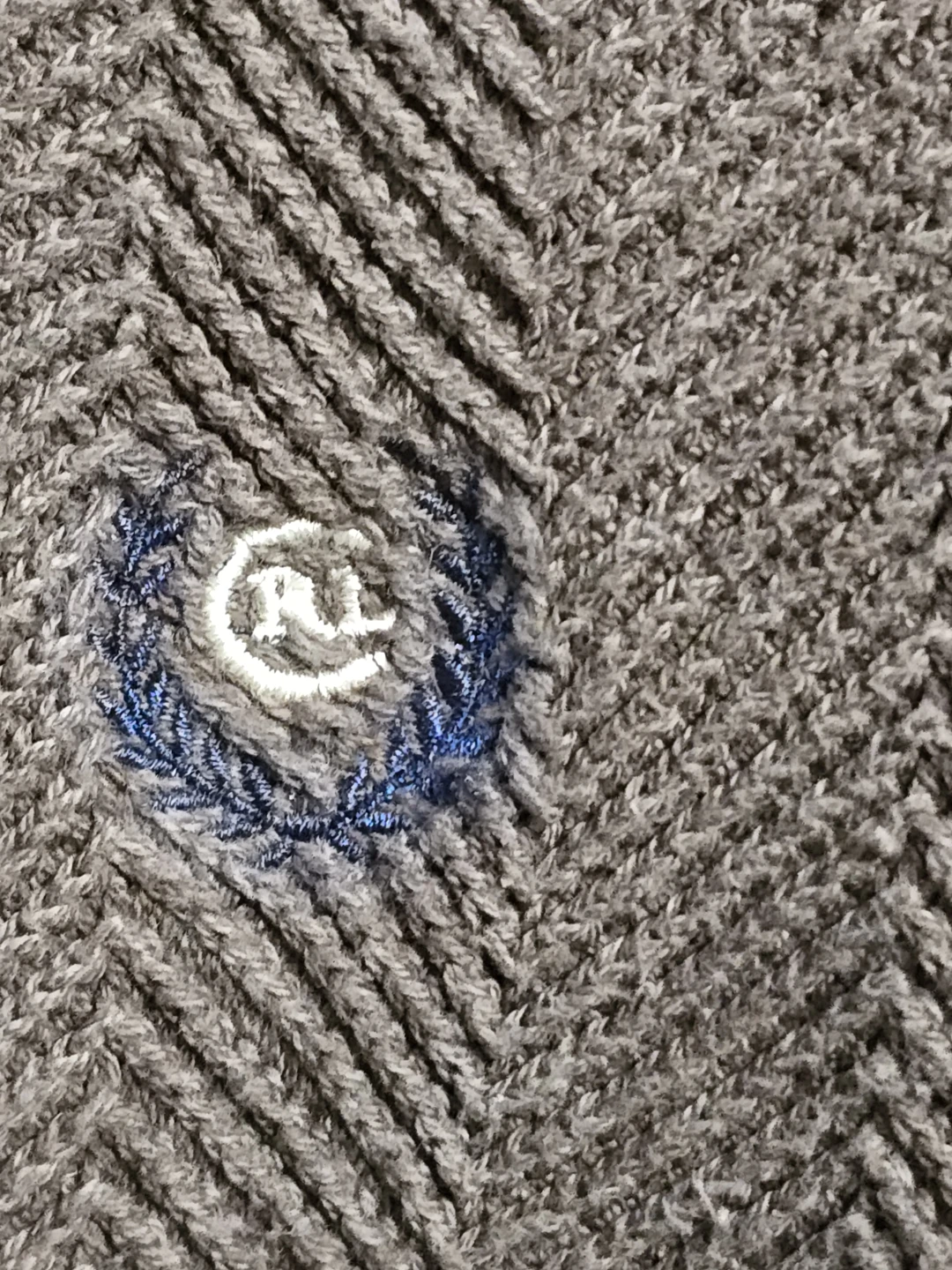 Vintage Chaps Ralph Lauren Sweater Large knit Brown Herringbone - photo 4