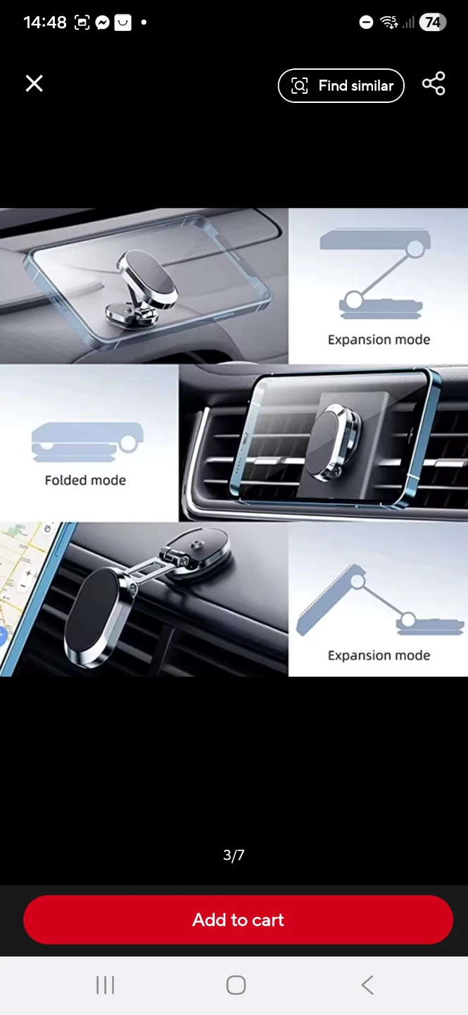 Magnetic Phone Holder for Car - photo 2