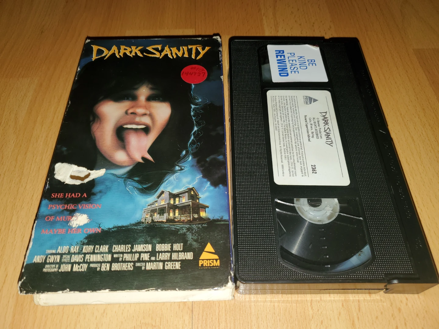 VHS Horror Dark Sanity Video Tape (ex-rental)