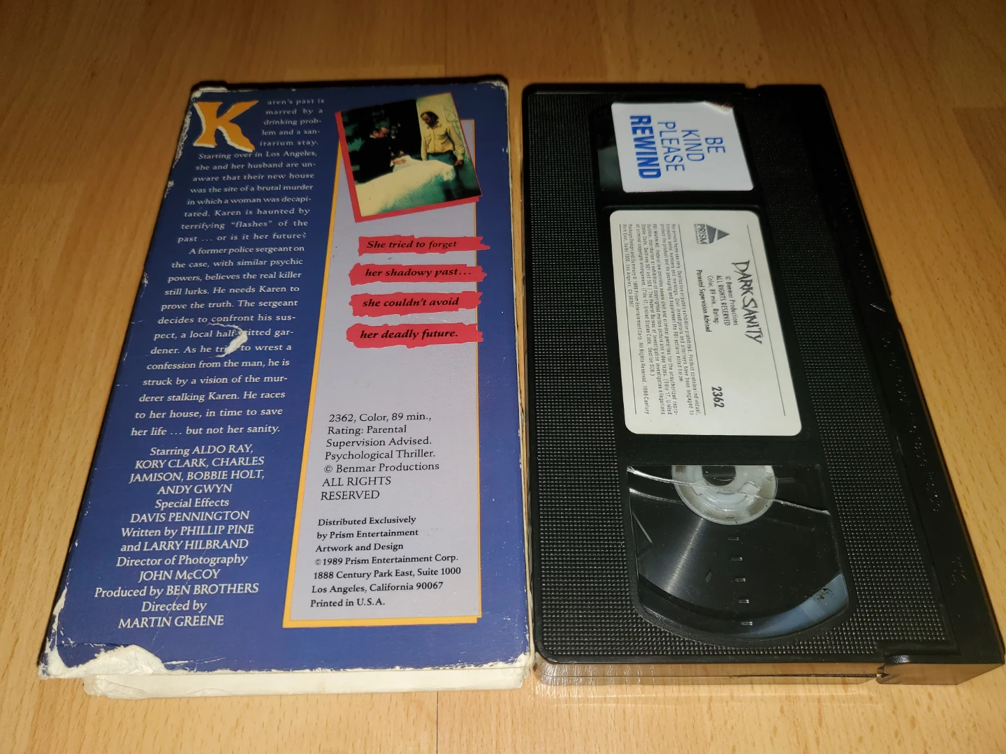 VHS Horror Dark Sanity Video Tape (ex-rental) - photo 2