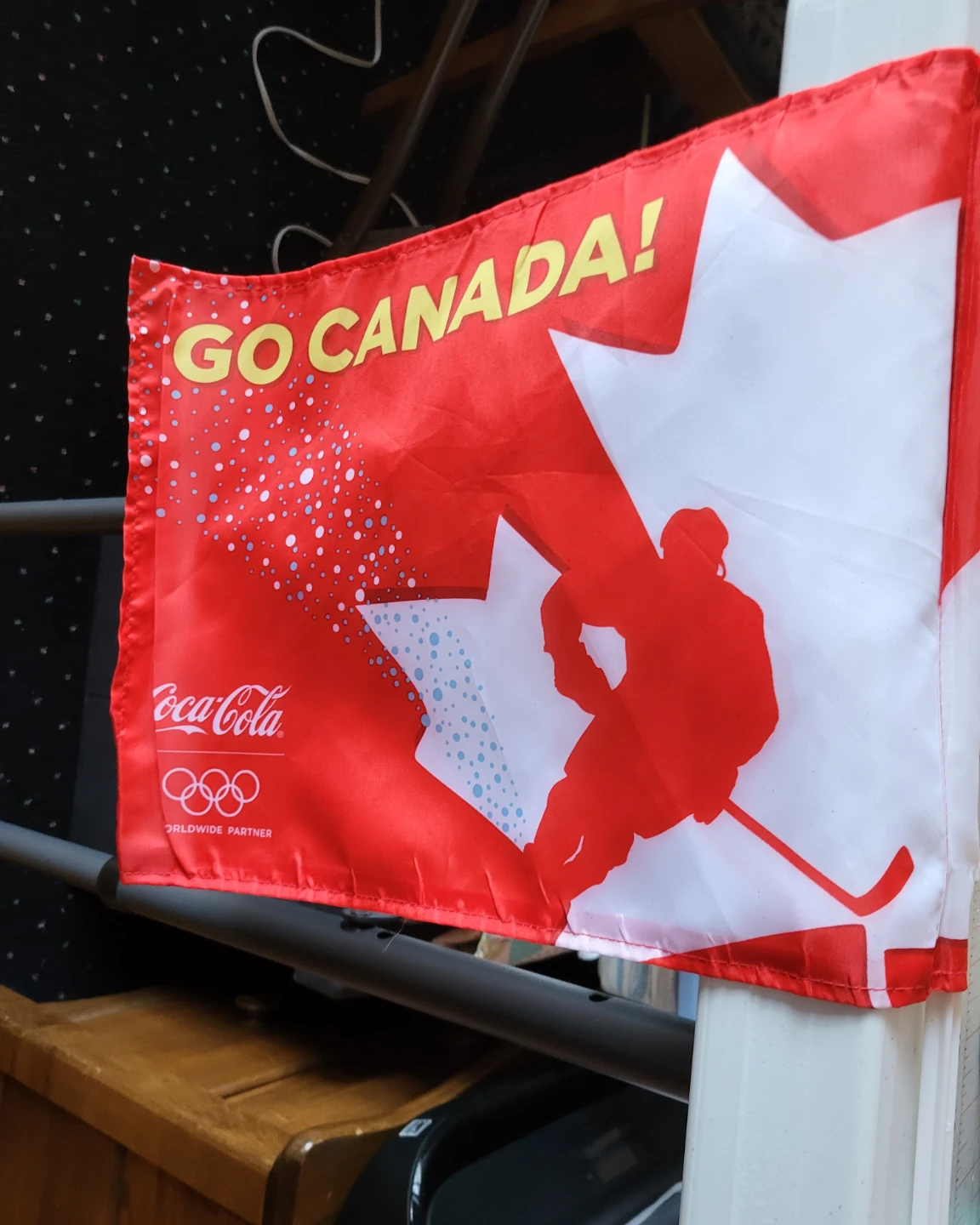 Coca-Cola GO CANADA! Hockey Fan Car  Flag