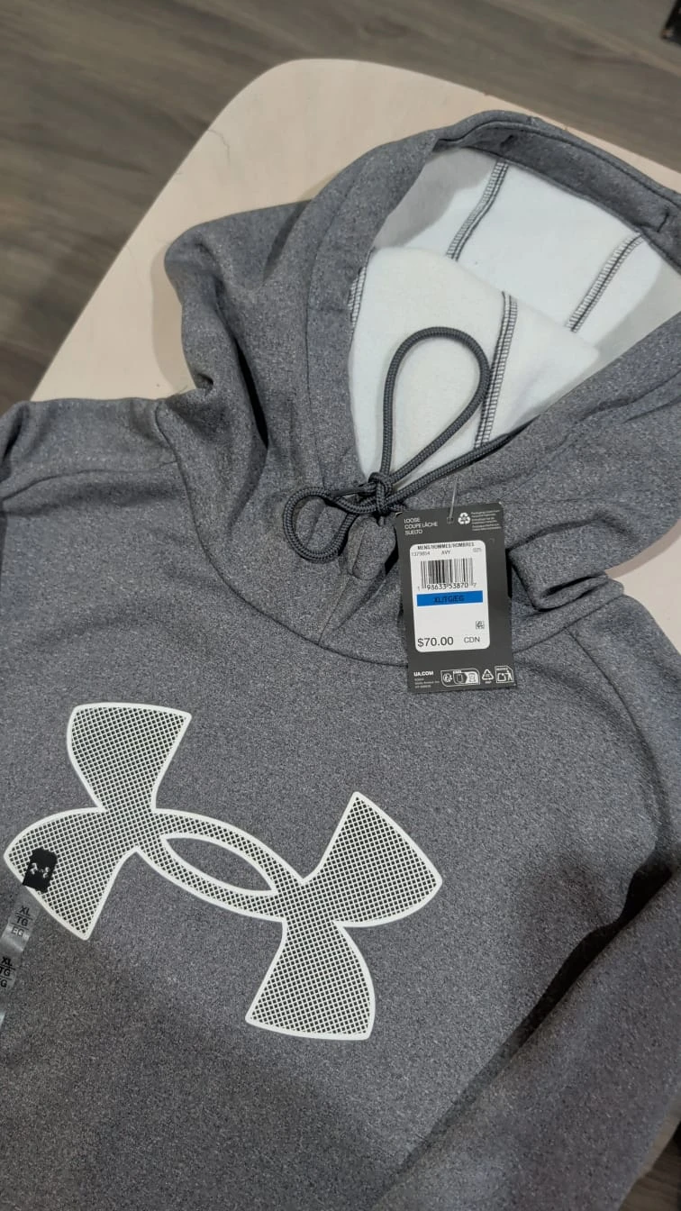 Under Armour Men's Hoodie - Grey - Large - photo 2