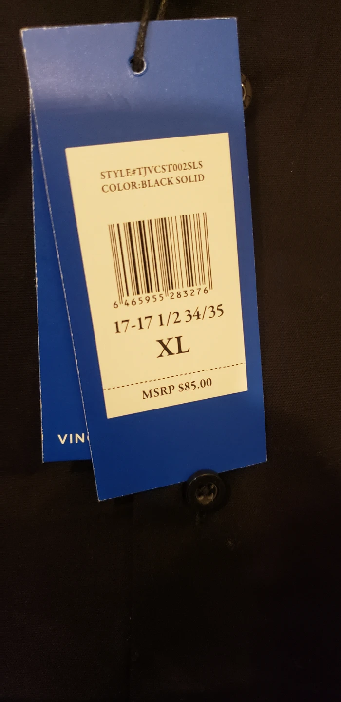 Vince Camuto Black Stretch Shirt XL - photo 2