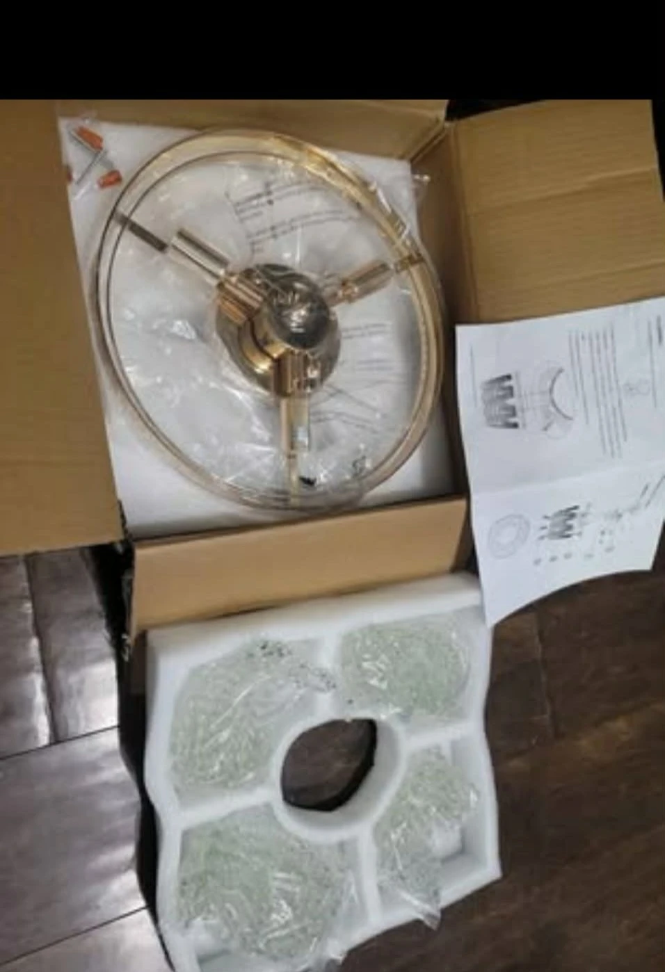 Round Crystal Chandelier Modern Flush Mount ... - photo 5