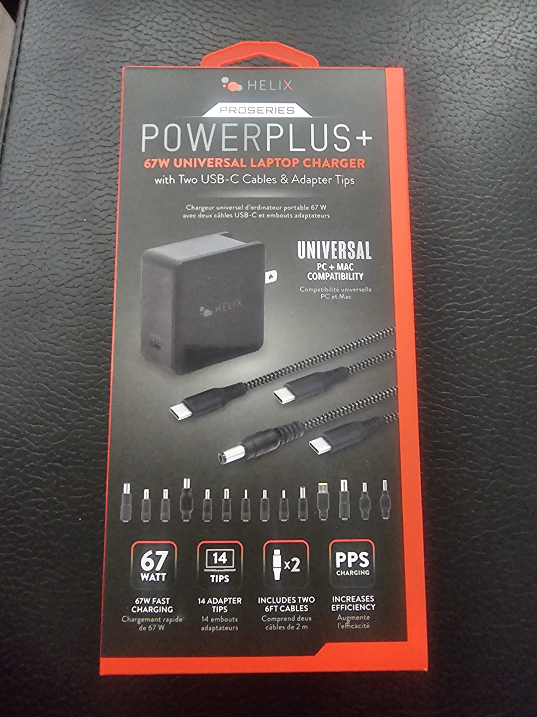 Helix Proseries Powerplus+ 67W Universal Laptop Charger