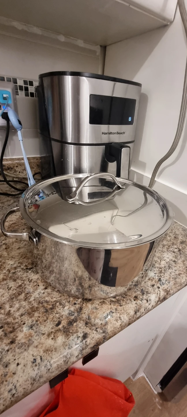 Large Stainless Steel Pot with Lid