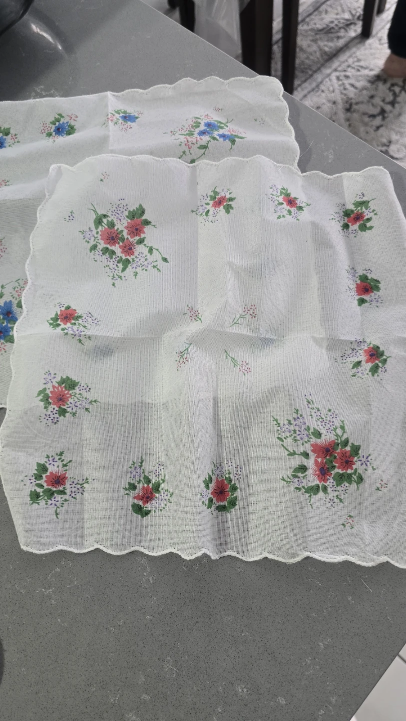 3 Piece Ladies Handkerchiefs - 100% Cotton - photo 3