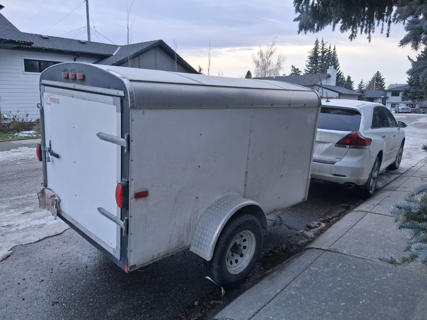 Enclosed 4x8 cargo trailer