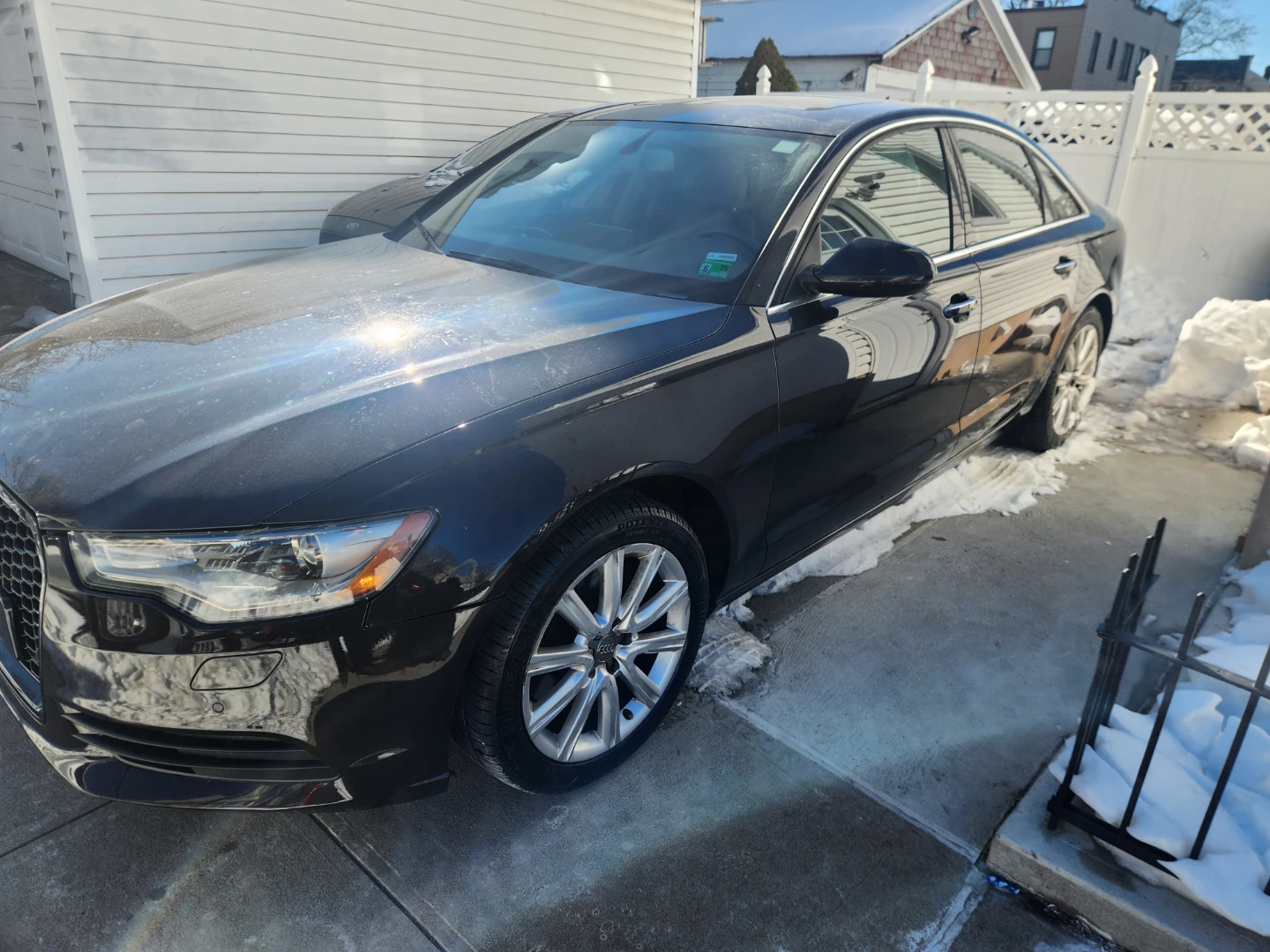 Black Audi A6 Sedan