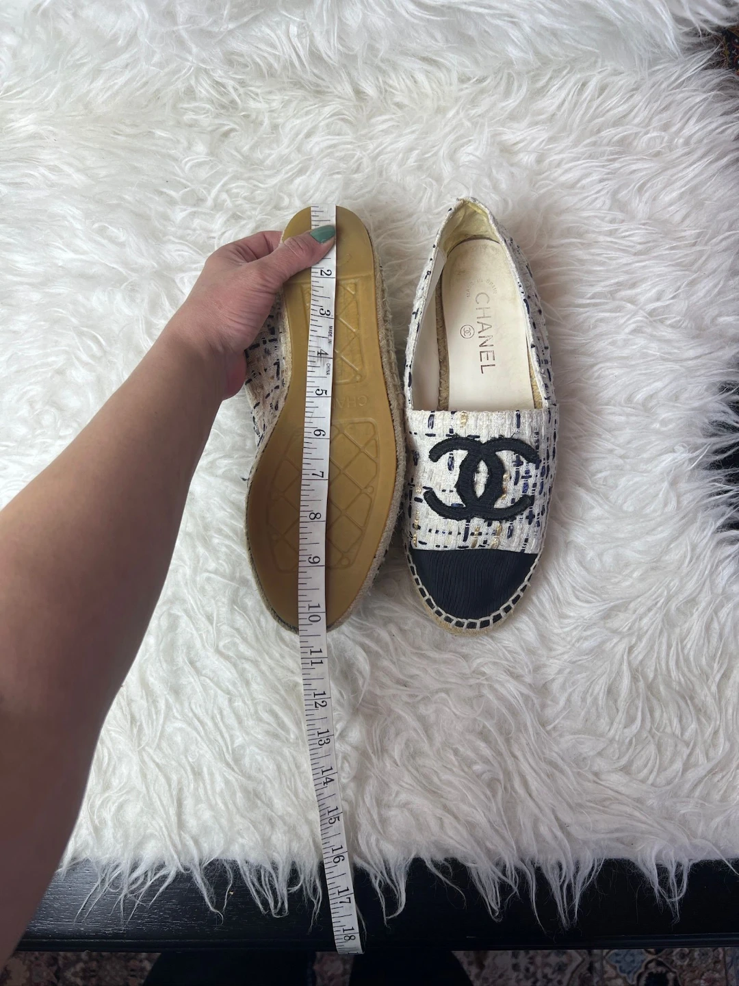 Chanel Espadrille Flats Women's Size 39 - photo 4