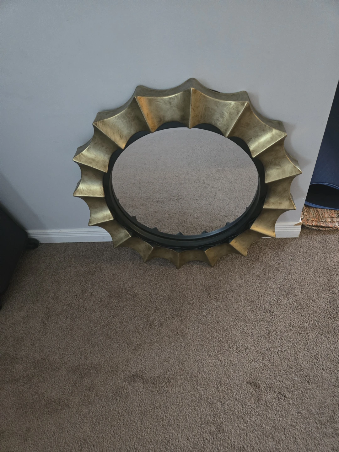 Gold Sunburst Accent Mirror